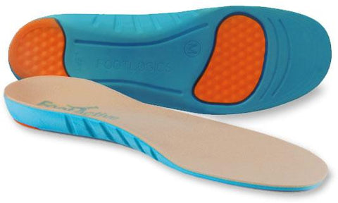 Footlogics Orthotic Insole provide foot support and stability for people who suffer foot pain from being on their feet for long periods. Footlogics has a style that will fit most shoes for work, sport or casual wear.