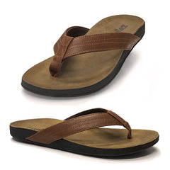 Zullaz Byron Men's Thong with leather footbed and strap