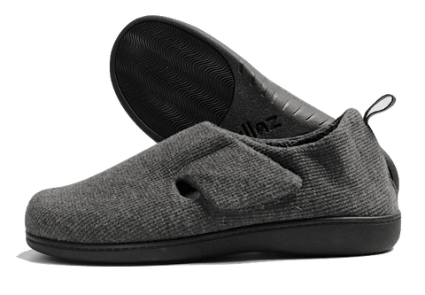 Zullaz Unisex Enclosed Orthotic Slipper- Grey