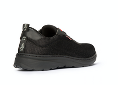 Dian Alicante Black Sneaker with elastic laces, non slip sole and heel protection