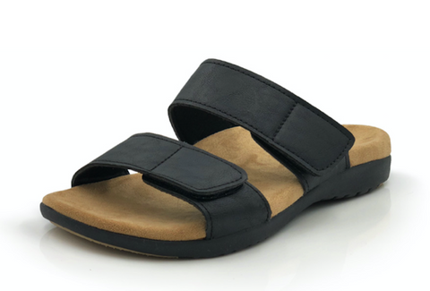 Zullaz Women's Ella Black Orthotic Sandals