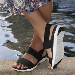 Zullaz ‘Ella’ – Black Orthotic Sandals - InterAktivWear