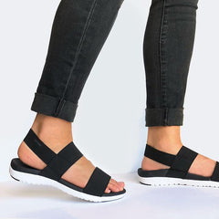 Zullaz ‘Ella’ – Black Orthotic Sandals - InterAktivWear
