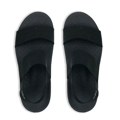 footlogics Ella black orthotic sandal comfortable footbed, comfortable sandal, interaktiv wear, 