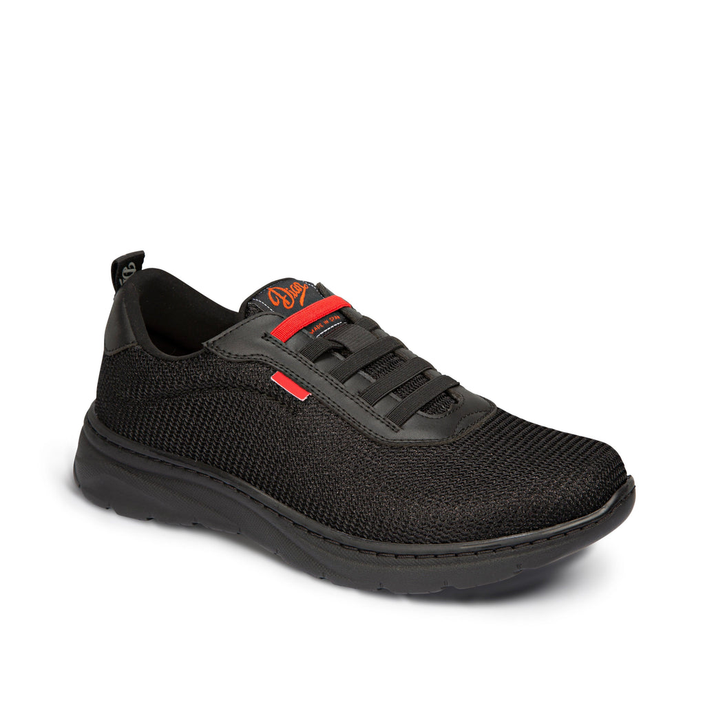 Alicante Black Air Mesh Shoe with Elastic Laces