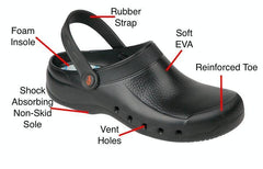 'EVA PLUS' Black Clog - InterAktivWear