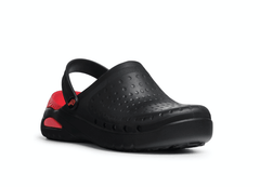 'EVA SOFT' Unisex Black Clogs with removable insole - InterAktivWear