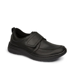 Florencia Plus black velcro fastened work shoe with non slip sole