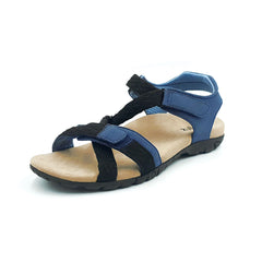 Footlogics Fiona orthotic navy sandal with velcro straps from Interaktiv Wear