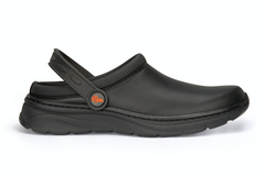 DIAN Jevea comfortable clog with breathable waterproof micro fibre upper and shock absorbing slip resistance sole side view
