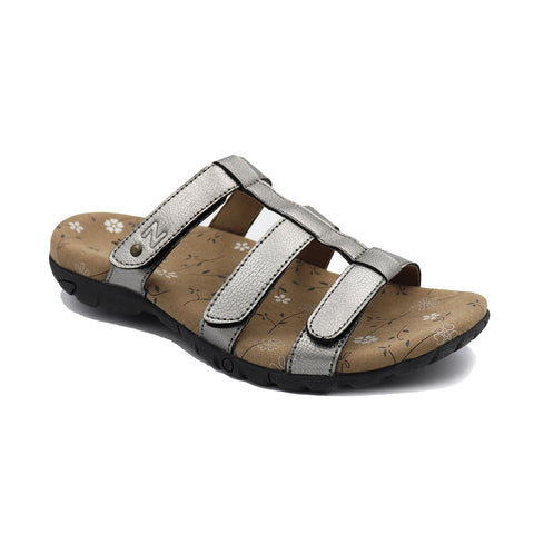 Zullaz Susan Pewter Orthotic Sandals
