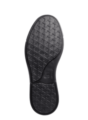 Viena unisex black slip on shoe with non slip sole