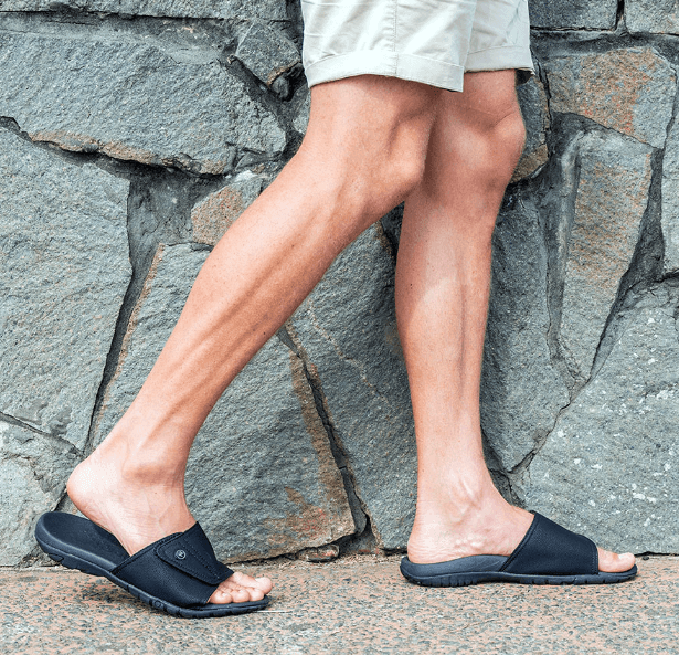 Mens sandals 2025 with heel support