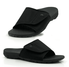 Zullaz mens slides orthotic sandal with velcro closer